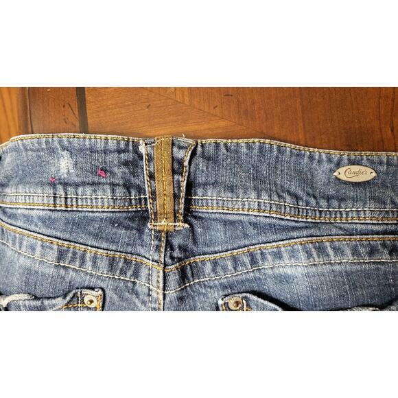Candie's Womens Jean Bermuda Shorts Juniors Size 13 - Picture 9 of 12